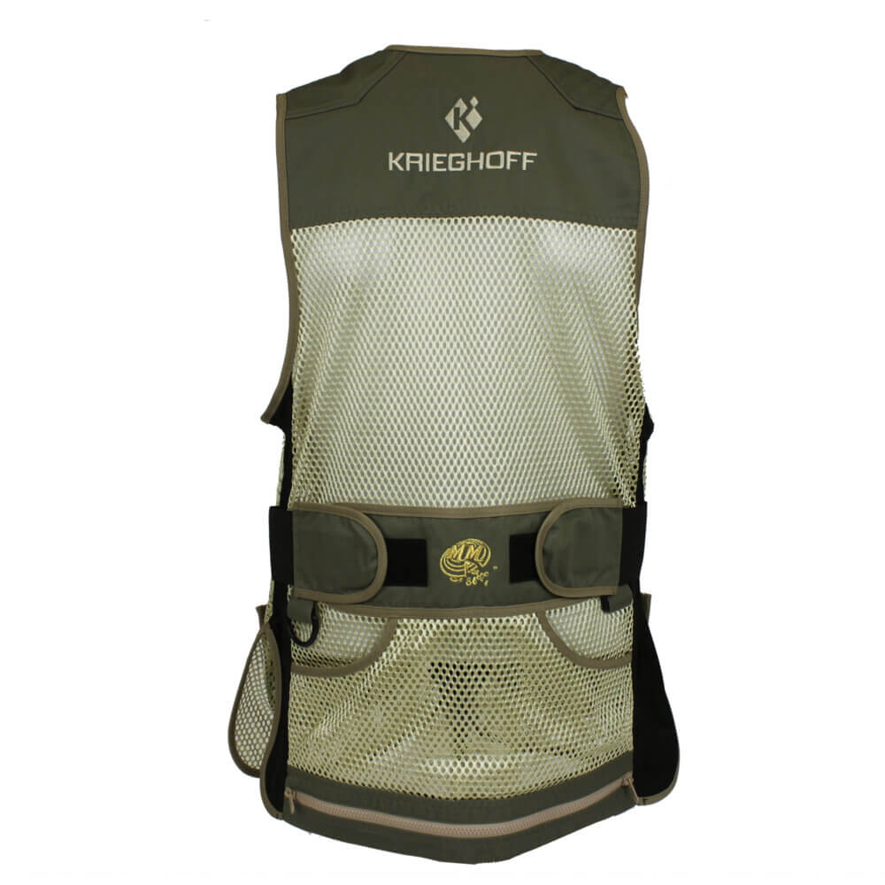 Krieghoff Ladies’ Mesh Vest by MizMac – Left Handed, Sage and Khaki